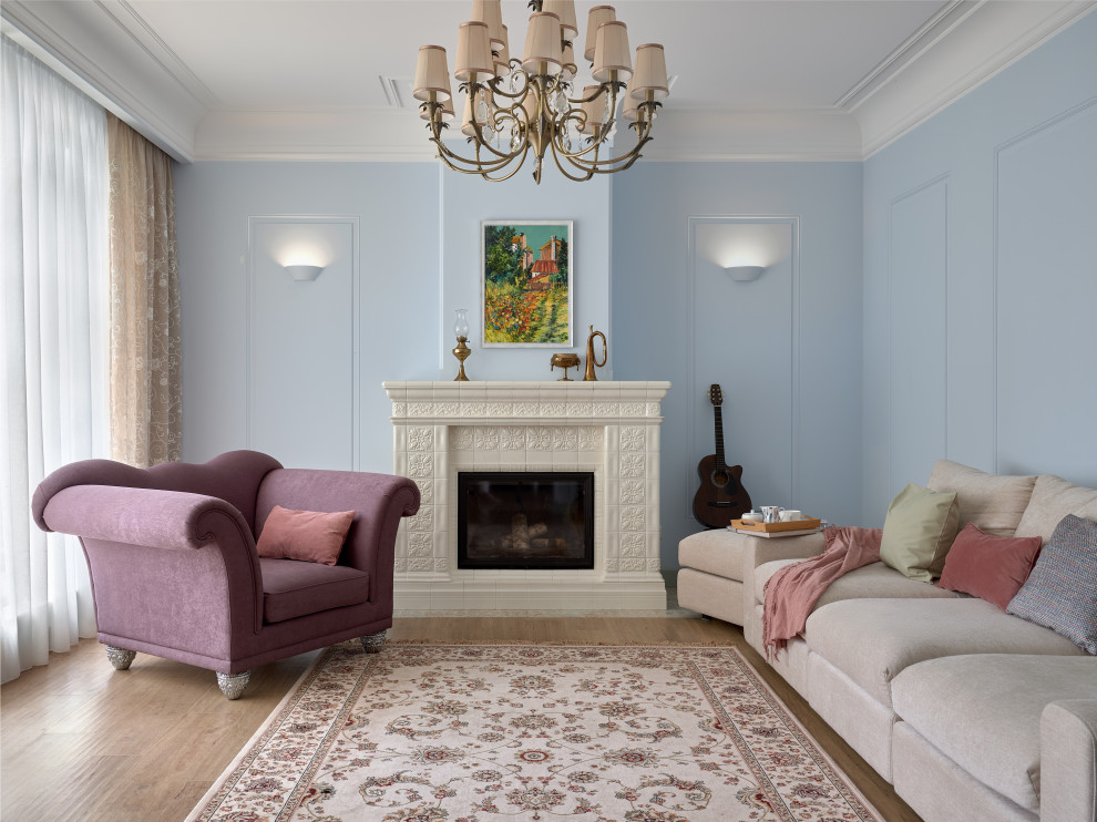 Гостиная с камином