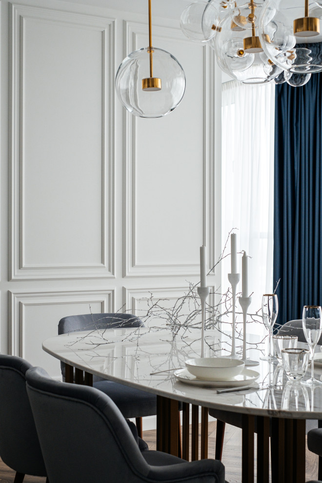 Кухня-гостиная в классическом стиле