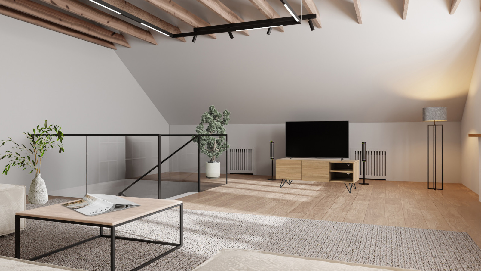 Дизайн-проект мансардного этажа