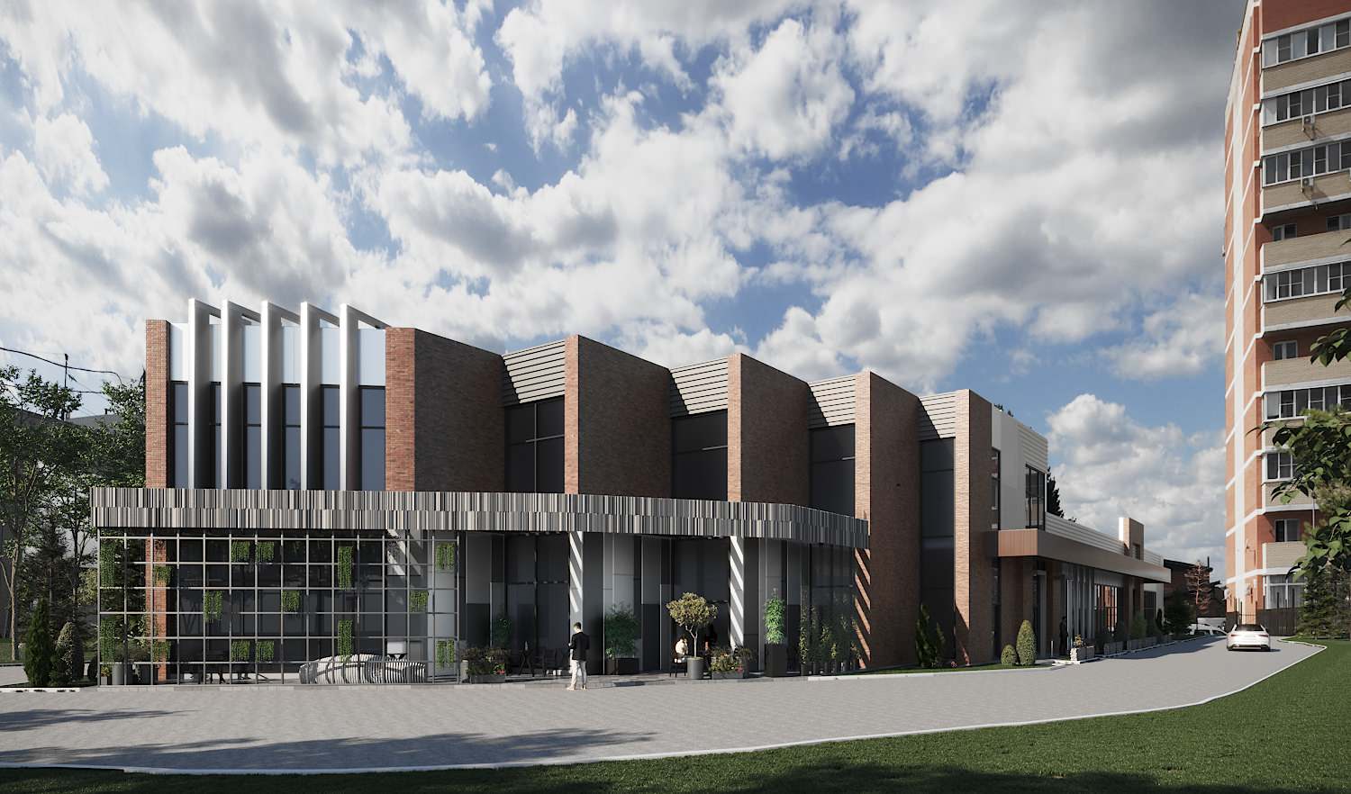 Обложка проекта: Эскиз Административного здания г. Краснодар