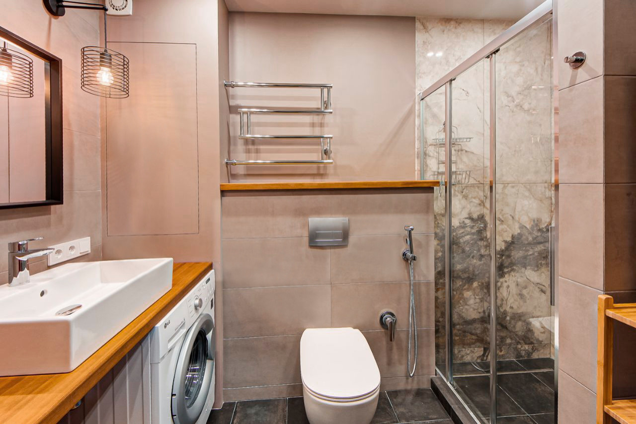 Геометрический двухуровневый лофт