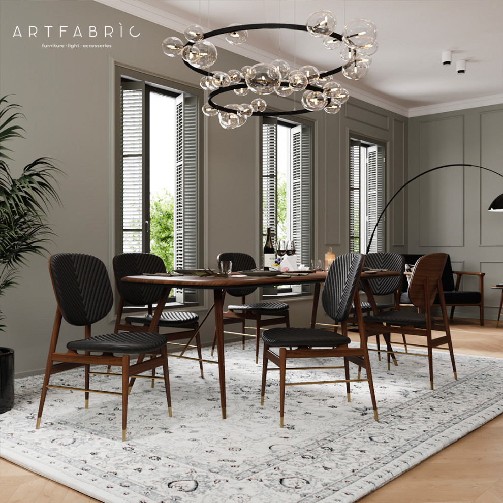 Обложка проекта: Уютная кухня-гостиная с дизайнерской мебелью