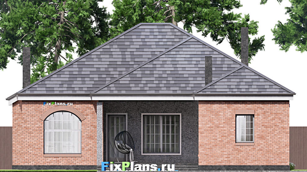 Проект одноэтажного дома 23х15м S214м2 F-16811