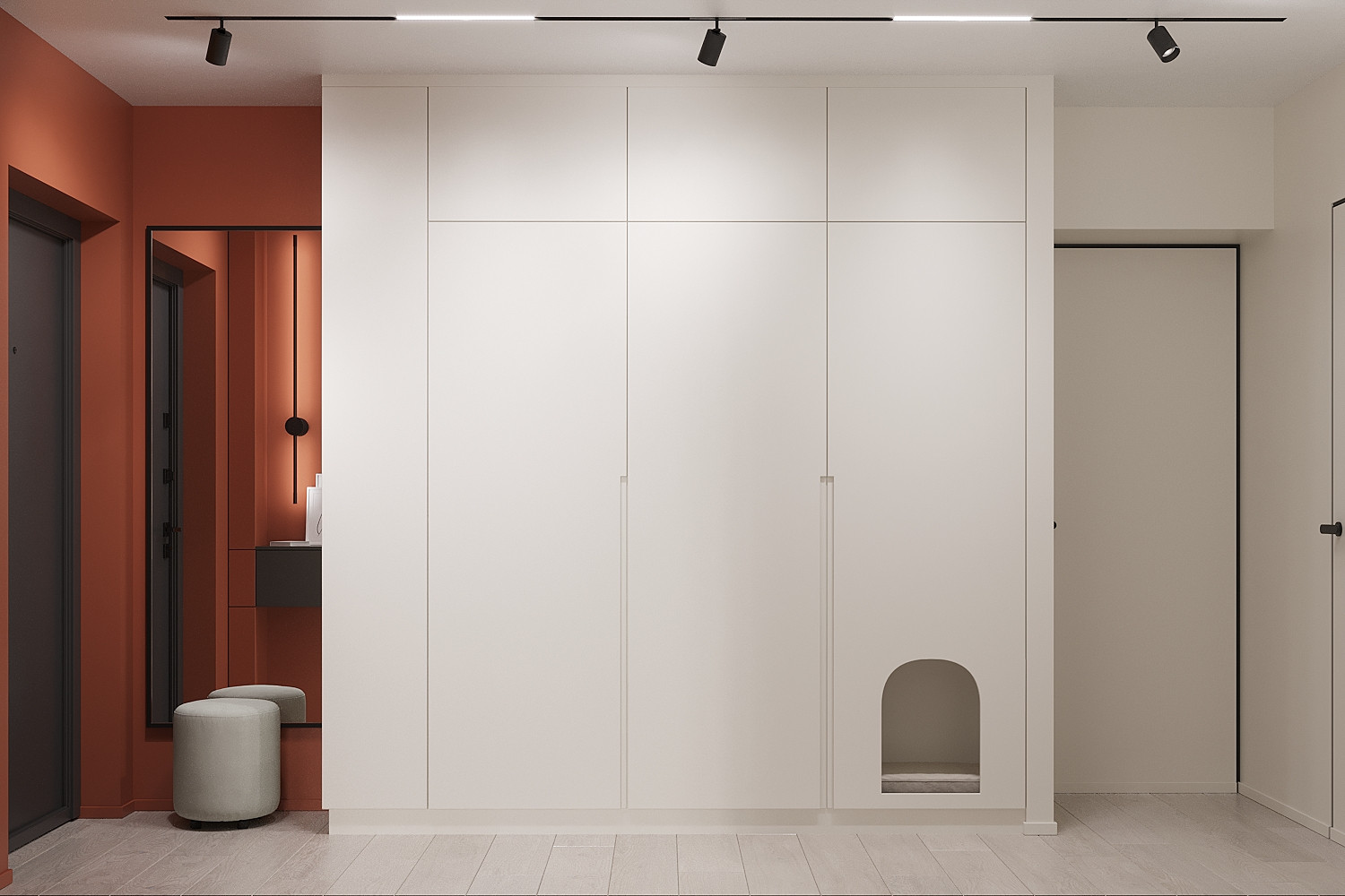 Современный интерьер в ЖК «Znak», Ижевск, 73 кв. м2