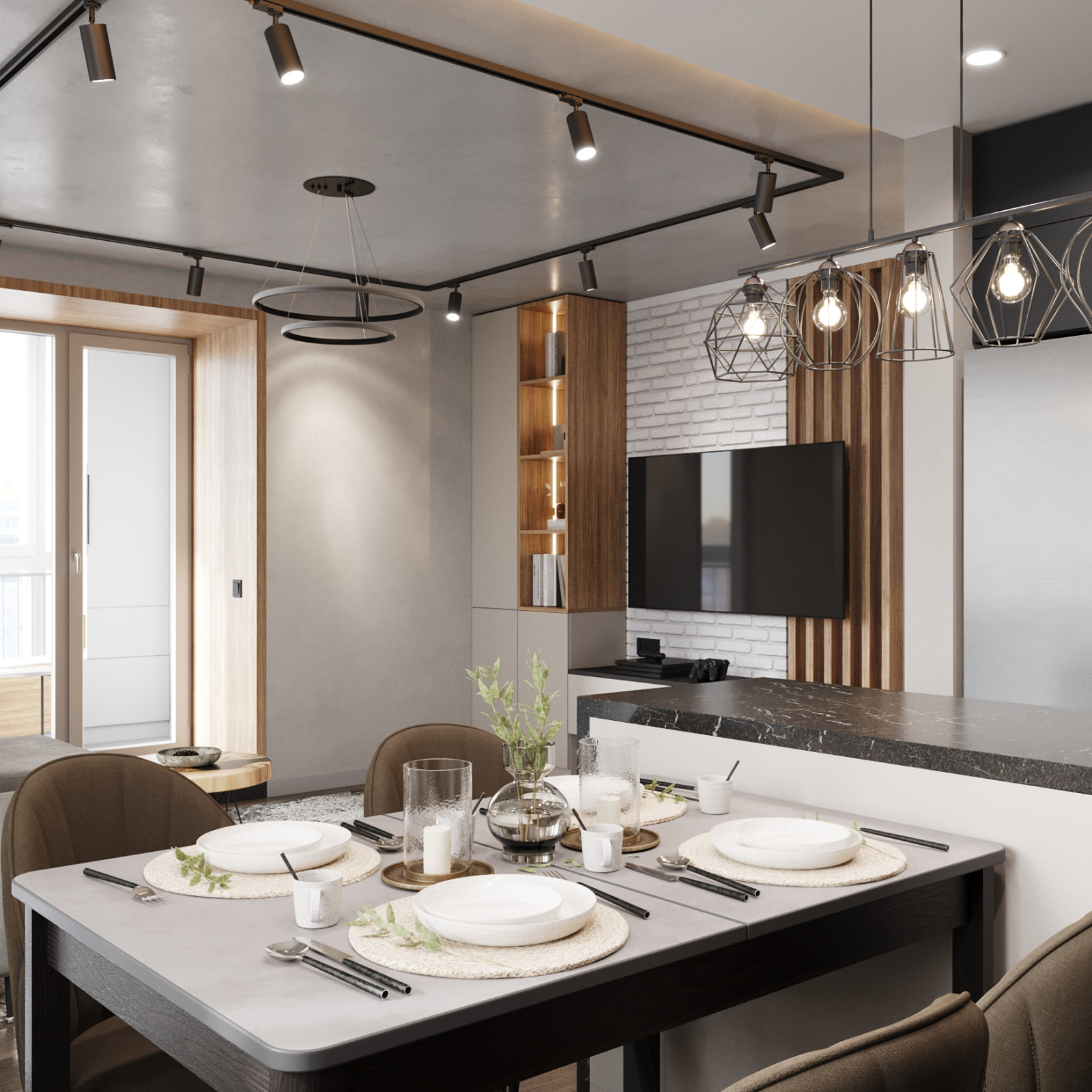 Дизайн-проект квартиры, площадью 73,2 м2