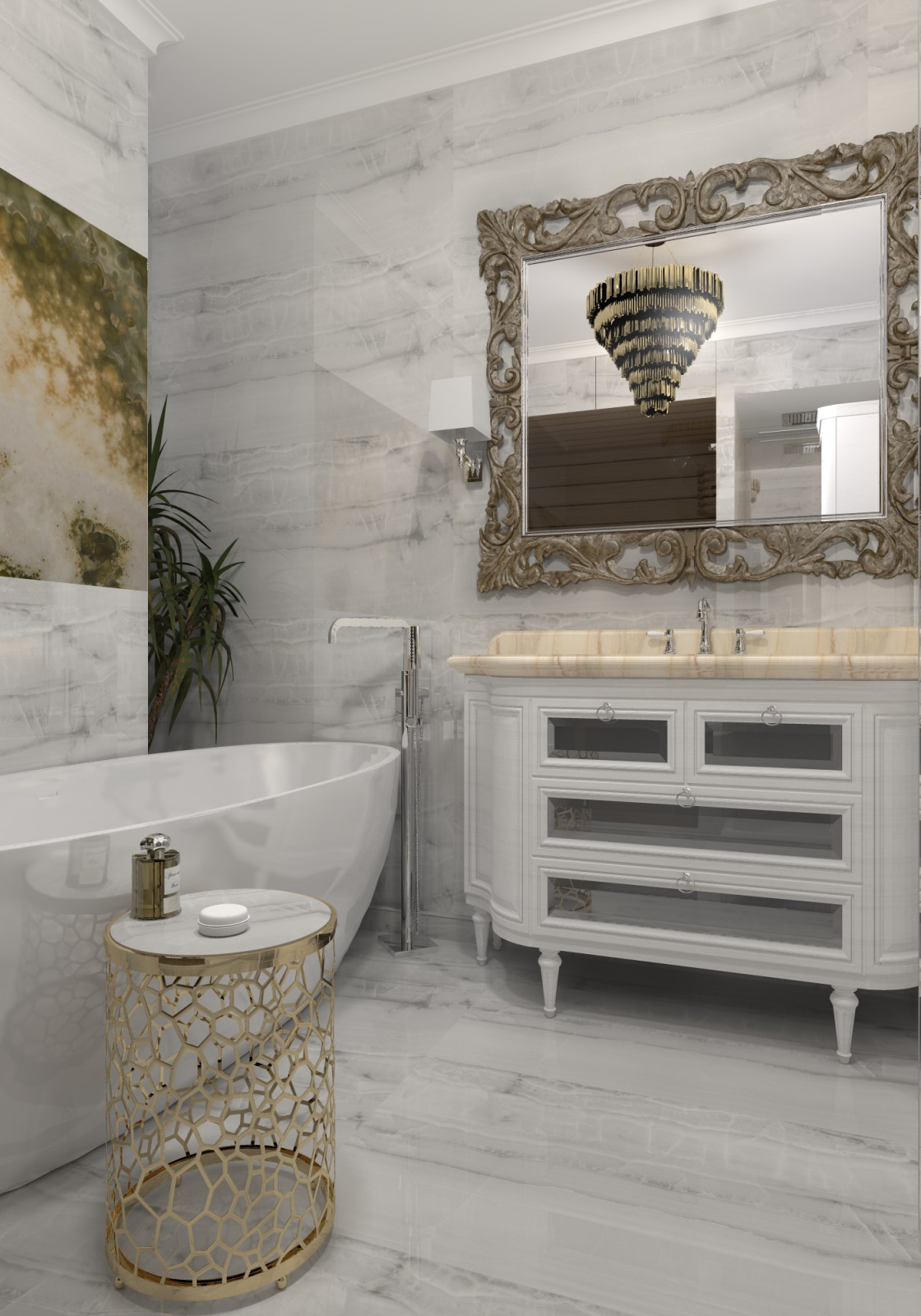 Квартира 100м2 Американская классика в ЖК Триколор