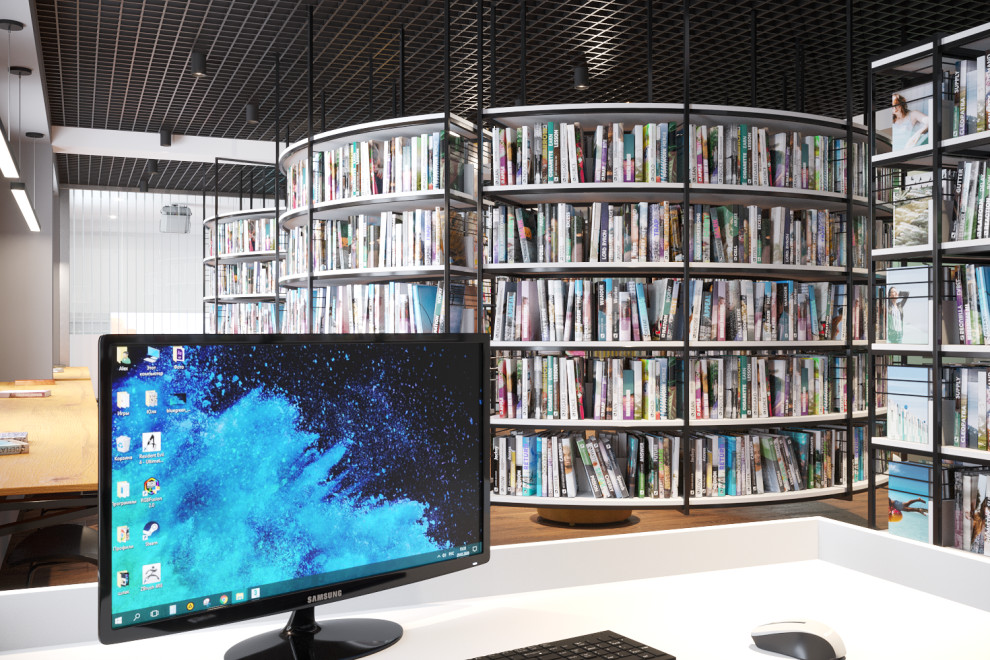 Дизайн-проект Модельной библиотеки в г.Улан-Удэ, 113 кв. (Республика Бурятия)