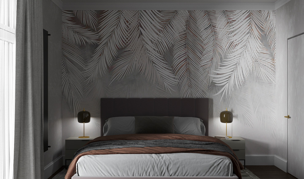 спальня в современном стиле 18м2