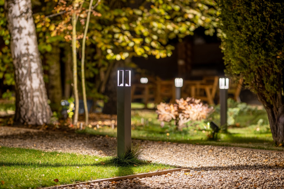 Ландшафтное освещение участка по Киевскому ш.