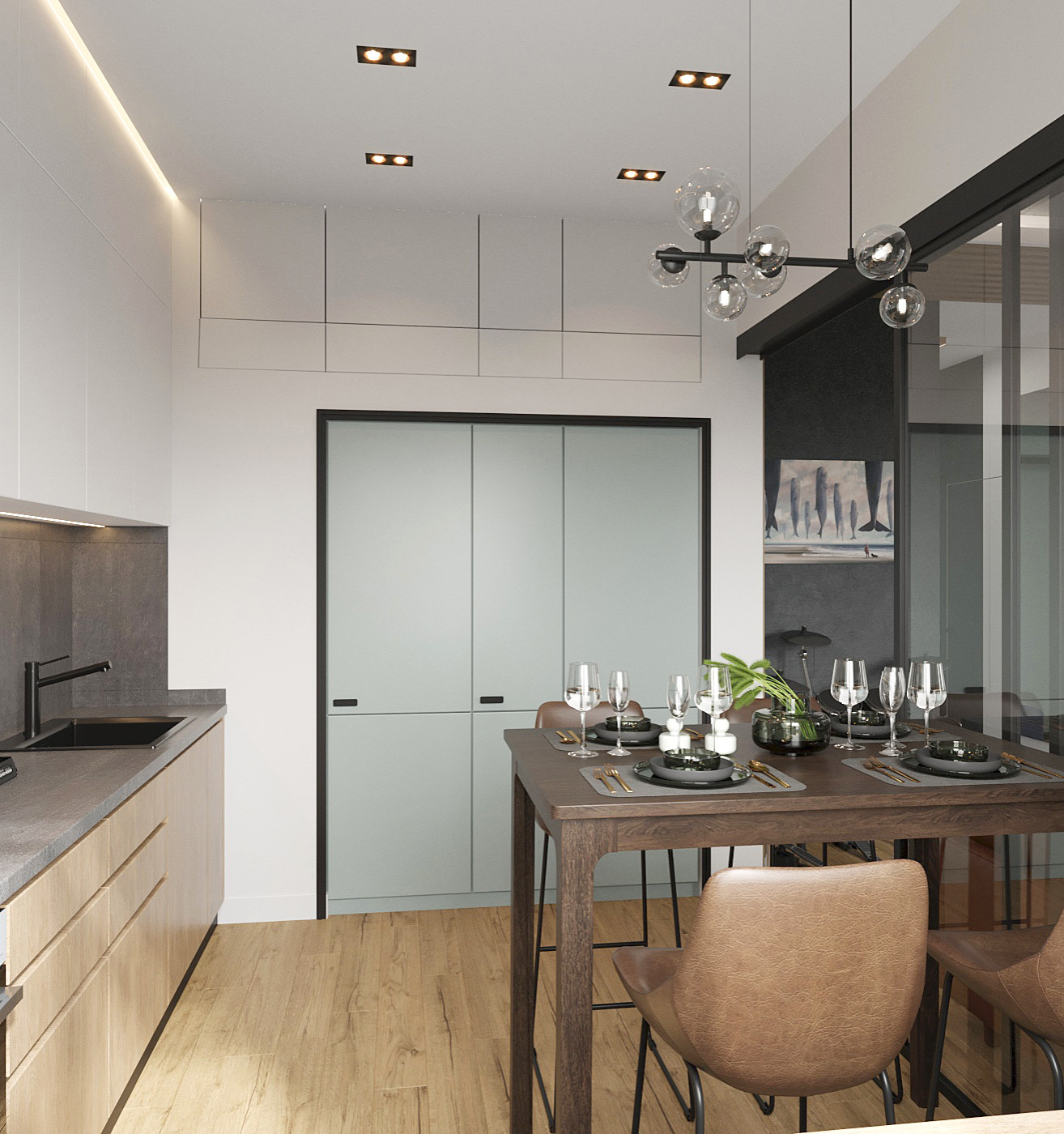 Барабаны и брутальный уют в сталинке