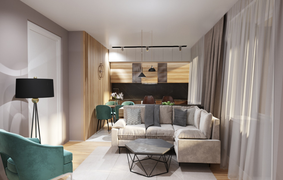 Дизайн-проект двухкомнатной квартиры в новостройке