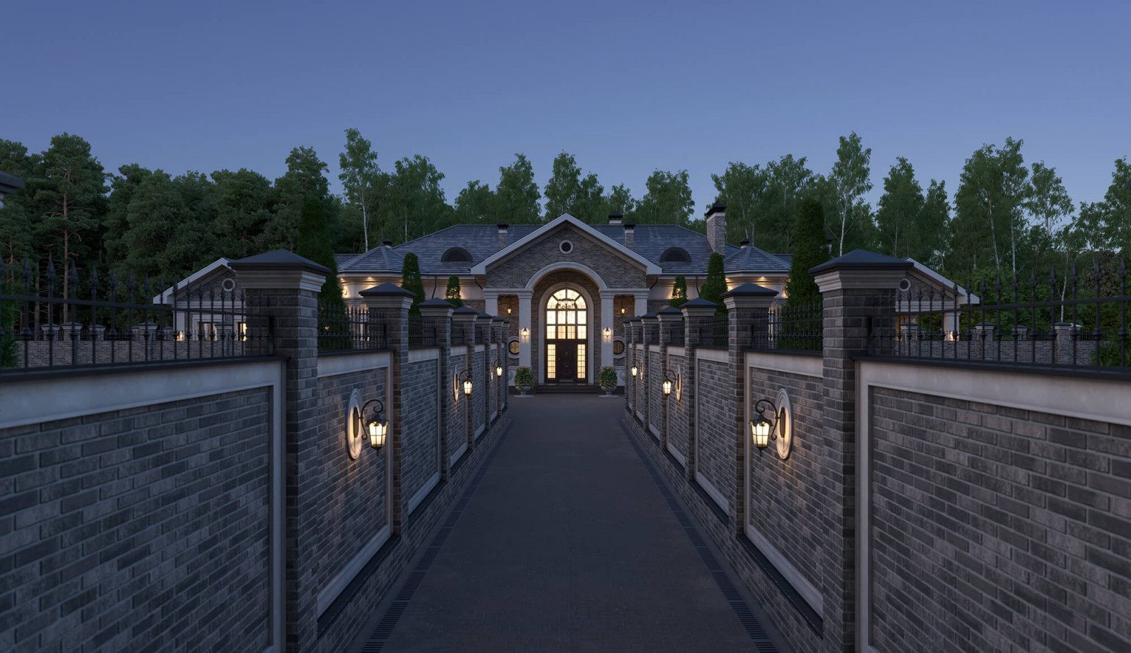 Архитектурный проект одноэтажного жилого дома площадью 400 кв.м.