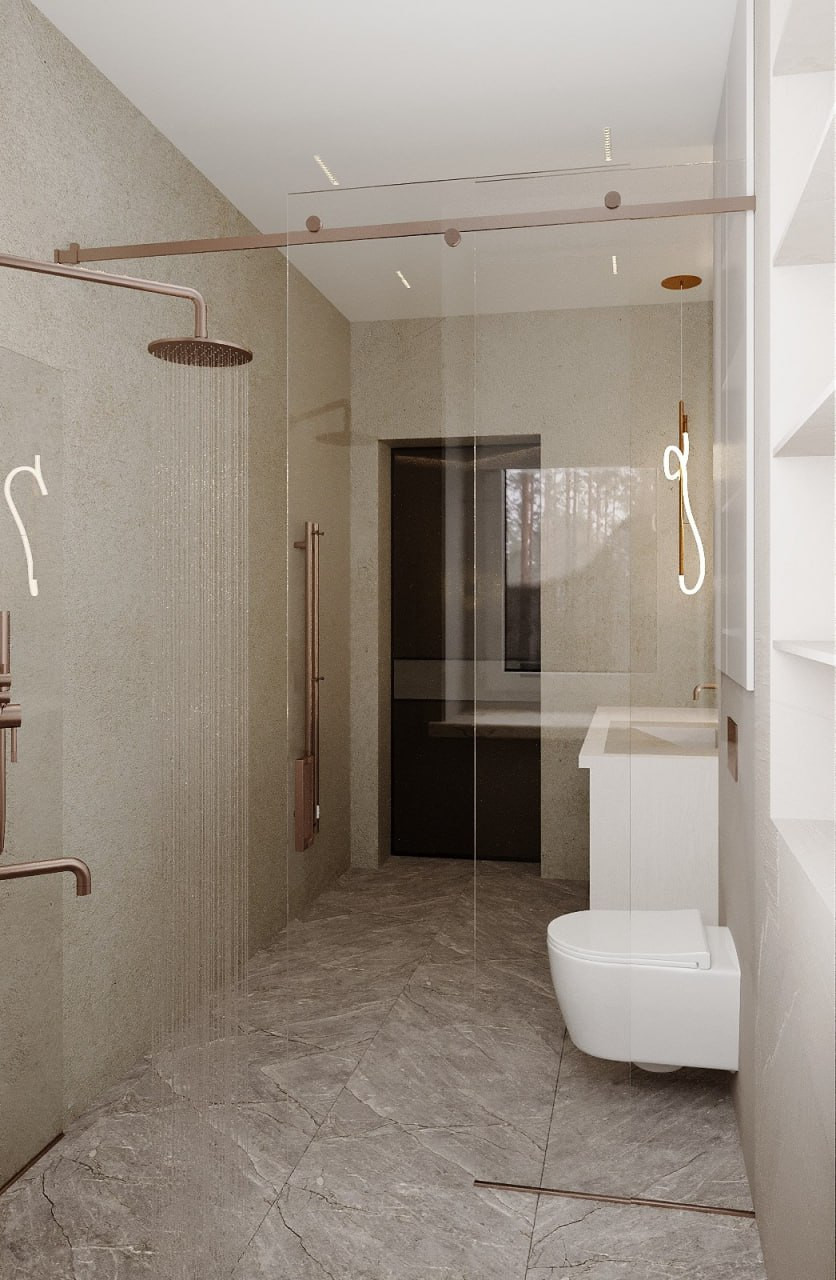 Дизайн-проект дома (420 м2) в стиле нео-модерн