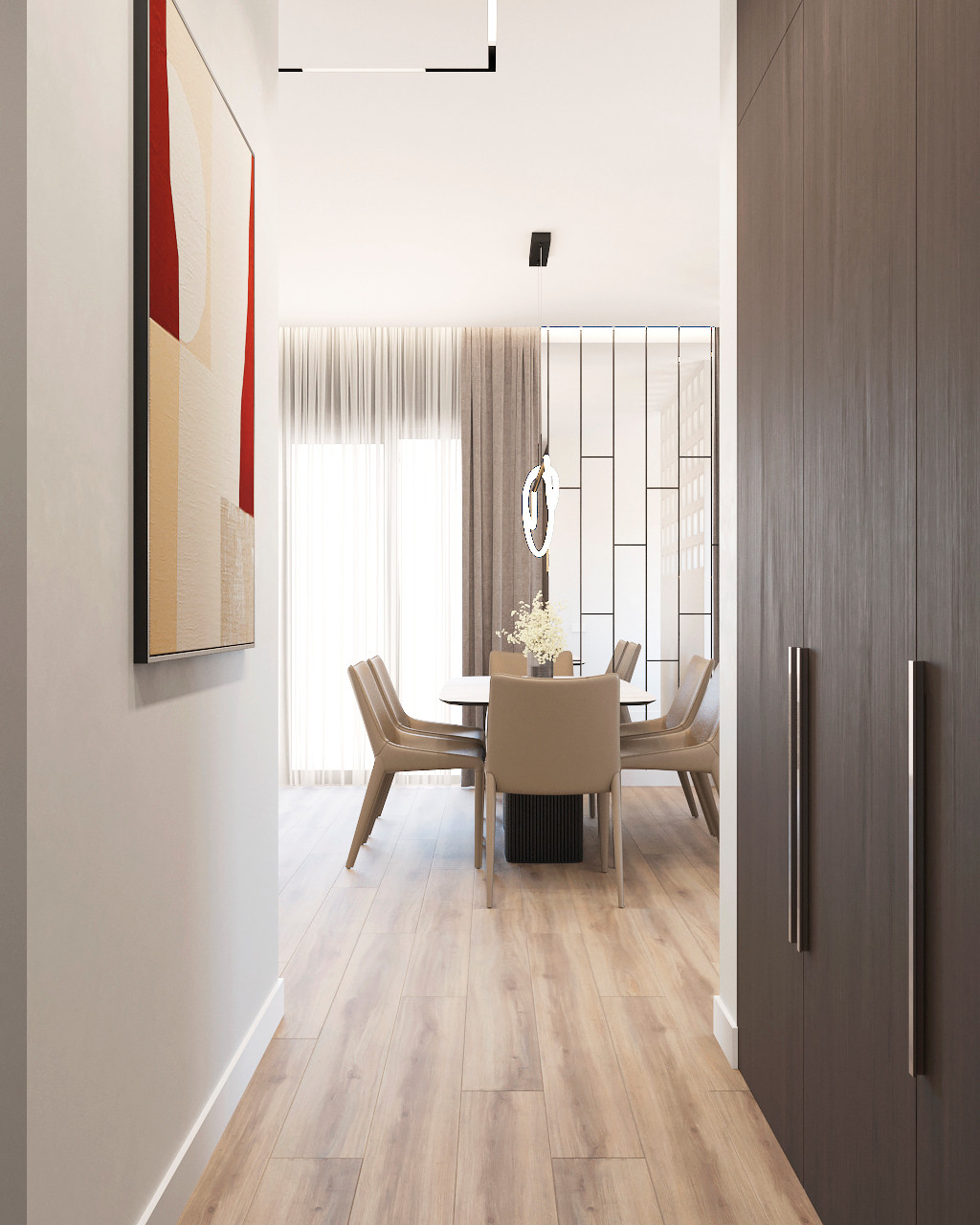 Проект кухни-гостиная 35 м.кв