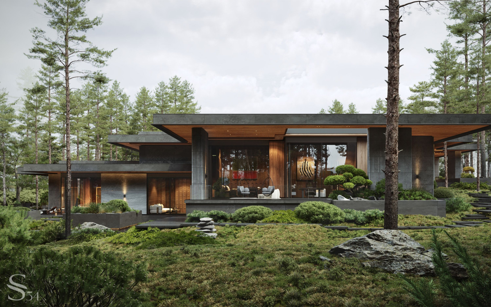 Резиденция в Agalarov Estate – симбиоз природы и современной архитектуры