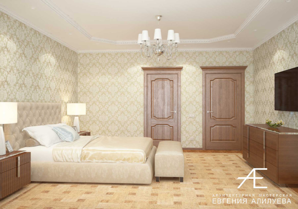 Спальня в доме в пос. Сосновка