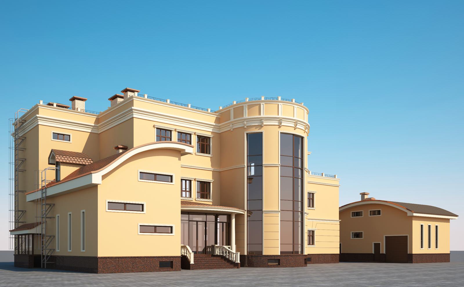 Обложка проекта: Архитектурный проект коттеджа 1000 кв.м