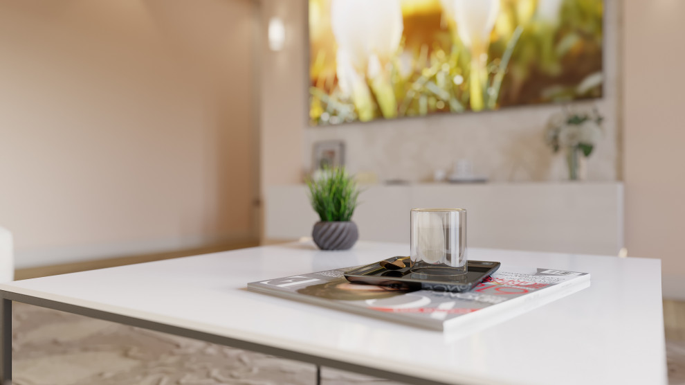 Дизайн двухкомнатной квартиры 44 м2