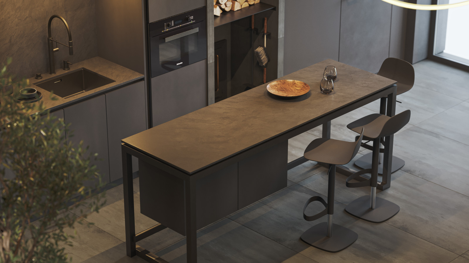 Интерьер частного бассейна