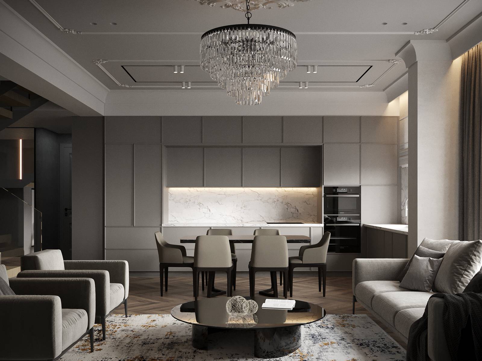 Дизайн-проект пентхауса 180м2 в г. Владивостоке