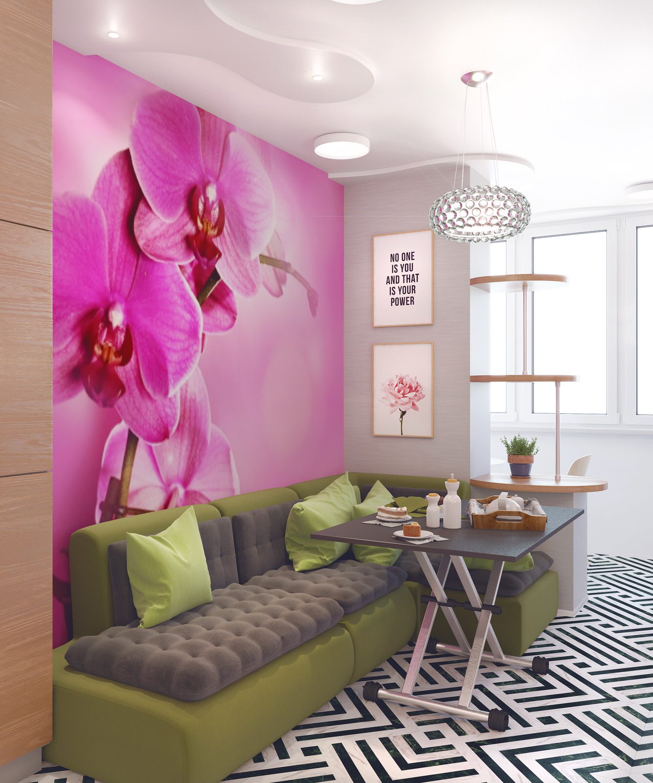 2к. кв. у в ЖК "Орбита" в современном стиле