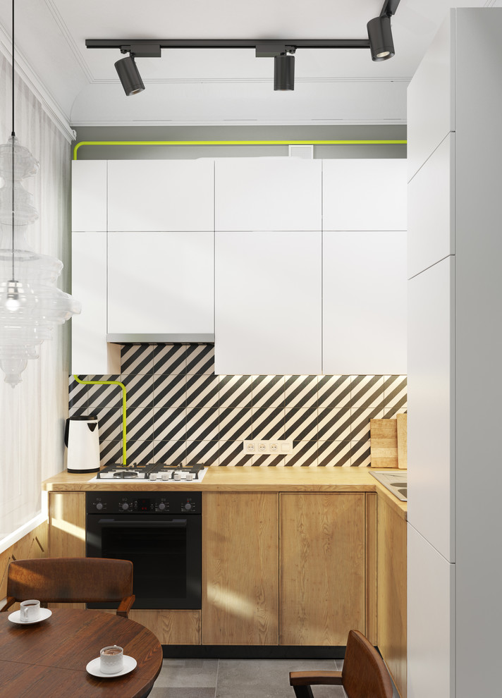 Белая квартира в сталинке с элементами лофта