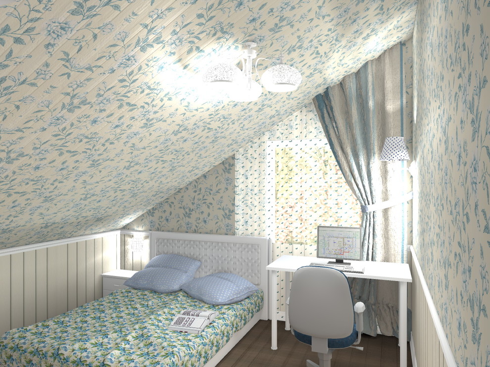 Деревянный дом в стиле "прованс"