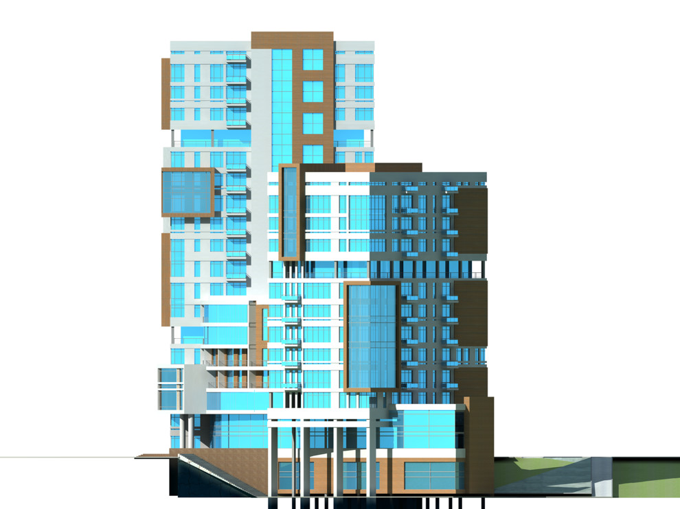 Проект многоэтажного жиолого дома в г.Минске