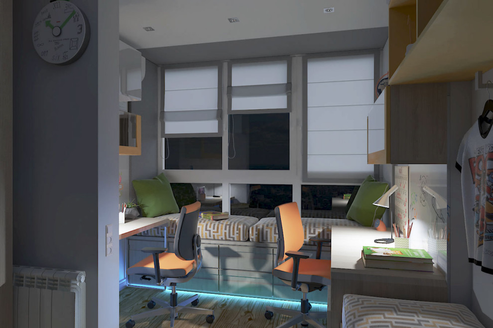 Детская комната для двух мальчиков "Лучезарный"