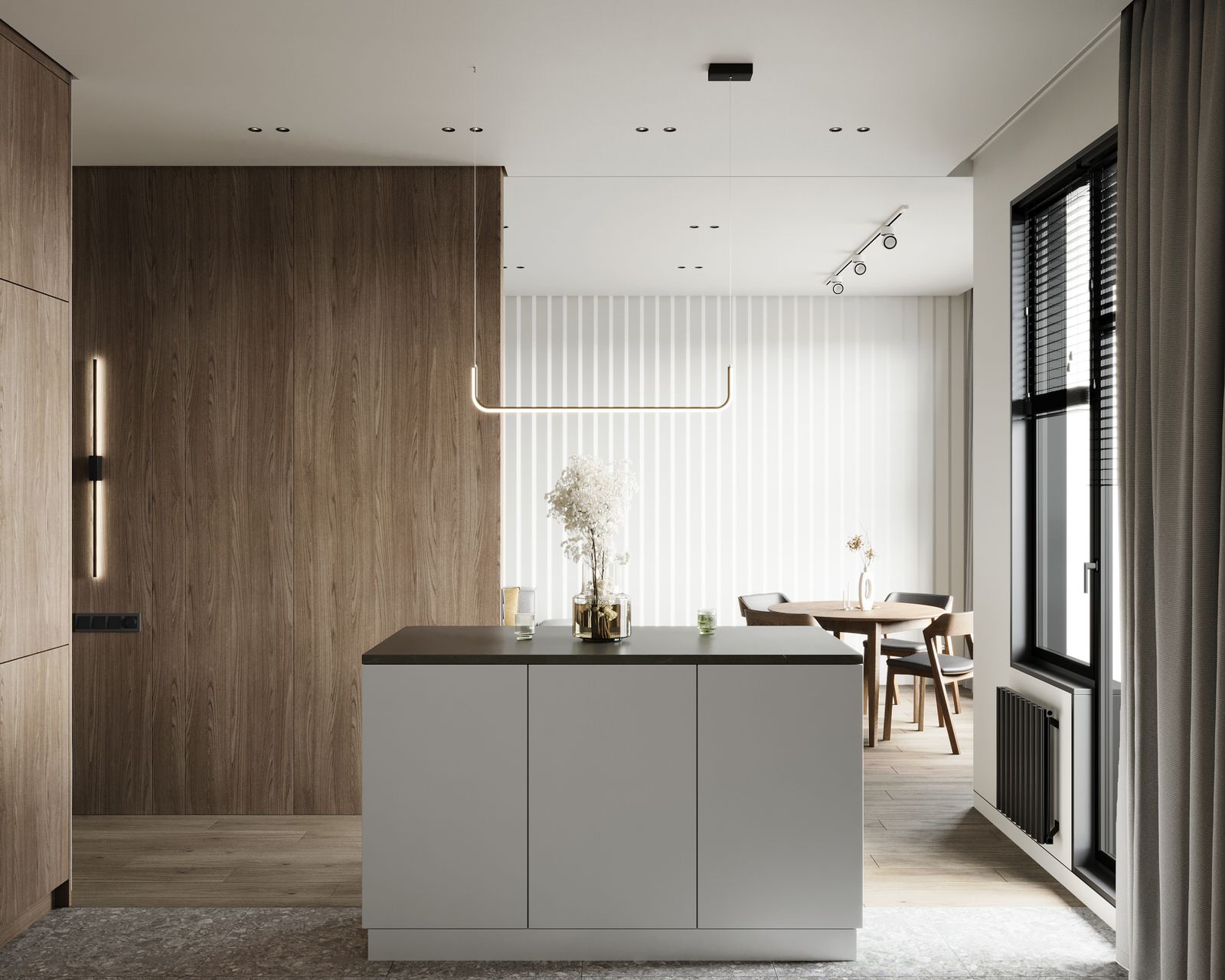 Дизайн интерьера квартиры в ЖК "Притяжение" на Выборгской набережной