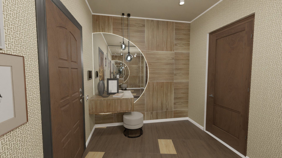 Обложка проекта: Дизайн проект коридора в стиле минимализм