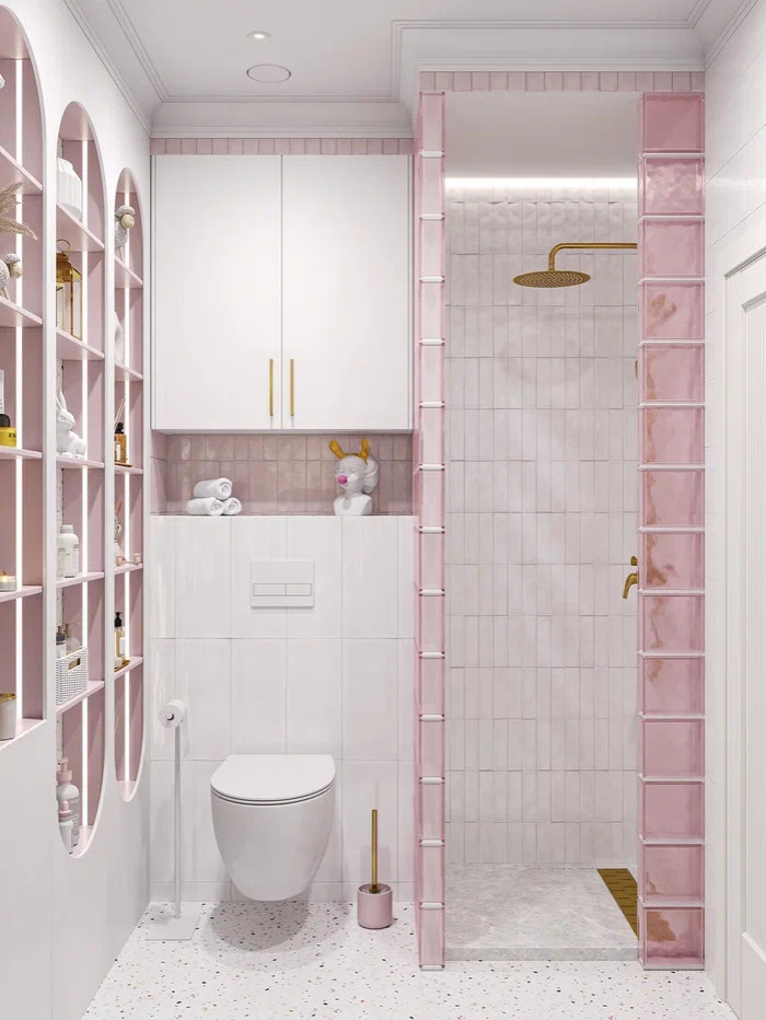 Душевая кабина в детской ванное