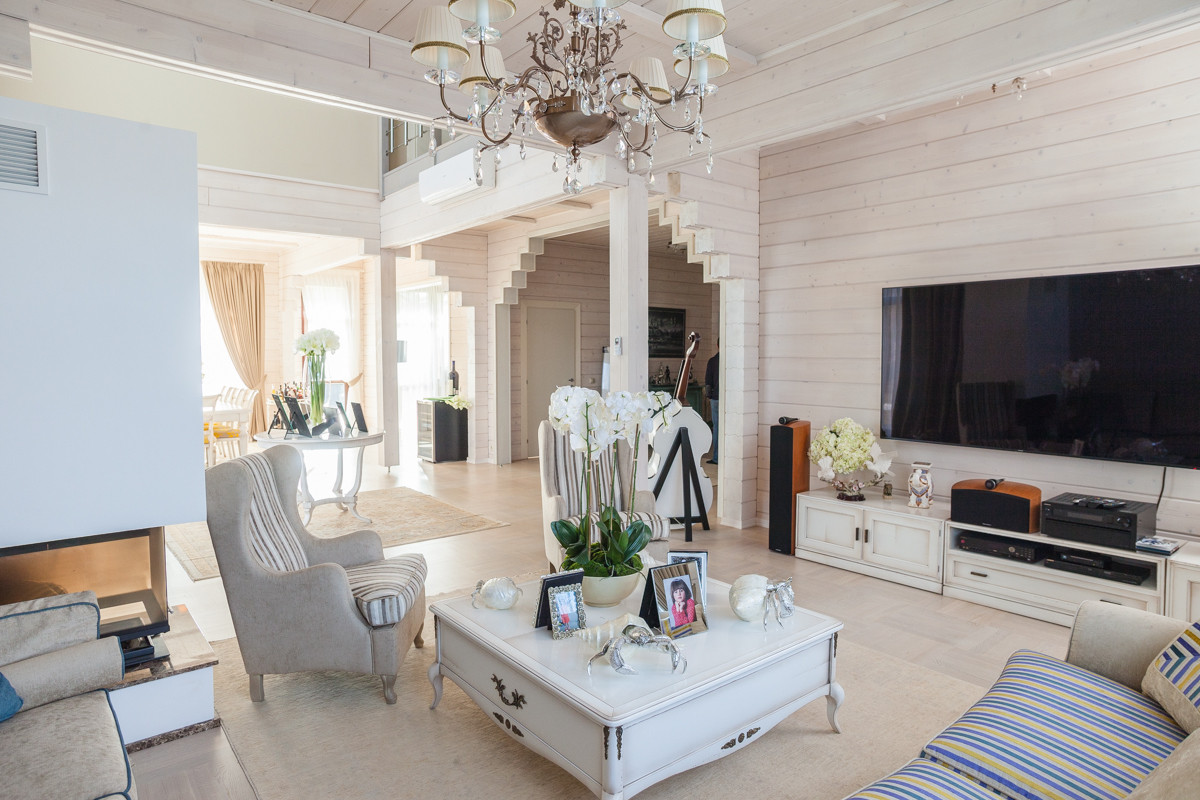 Интерьер деревянного дома