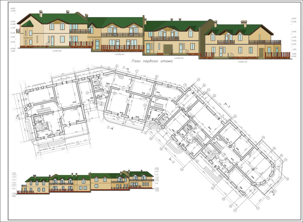 Блокированные коттеджи