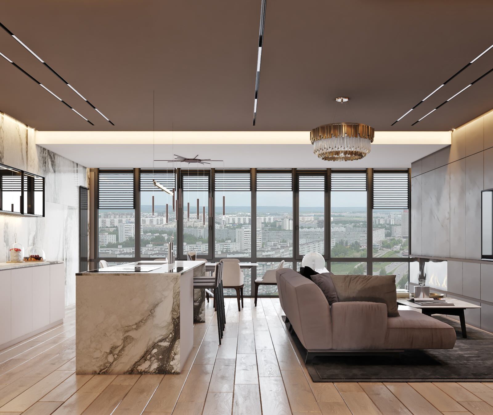 Обложка проекта: Дизайн интерьера квартиры 120 кв.м. в ЖК "Плазма"