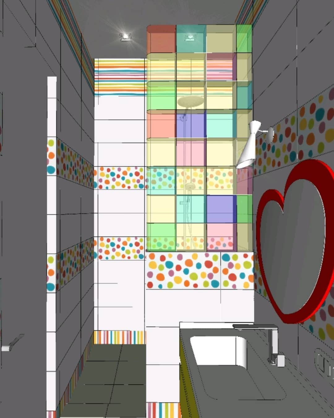 Яркий детский сан. узел