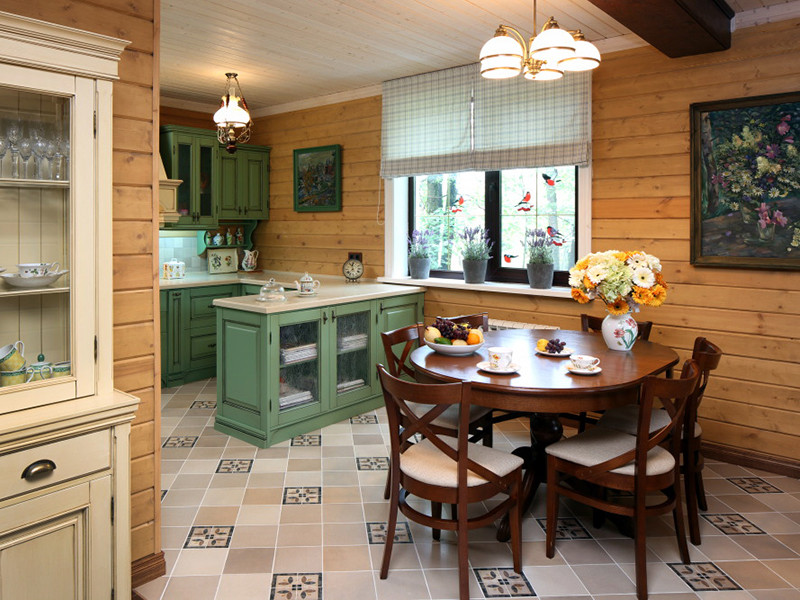 Дизайн интерьера деревянного дома 300 кв.м. в Крекшино