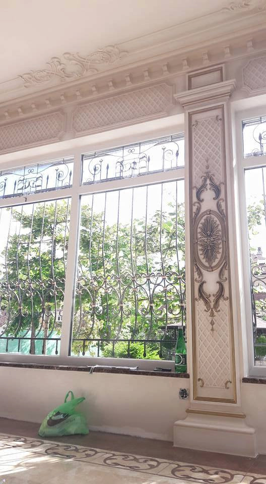 Декорирование гипсовых элементов интерьера