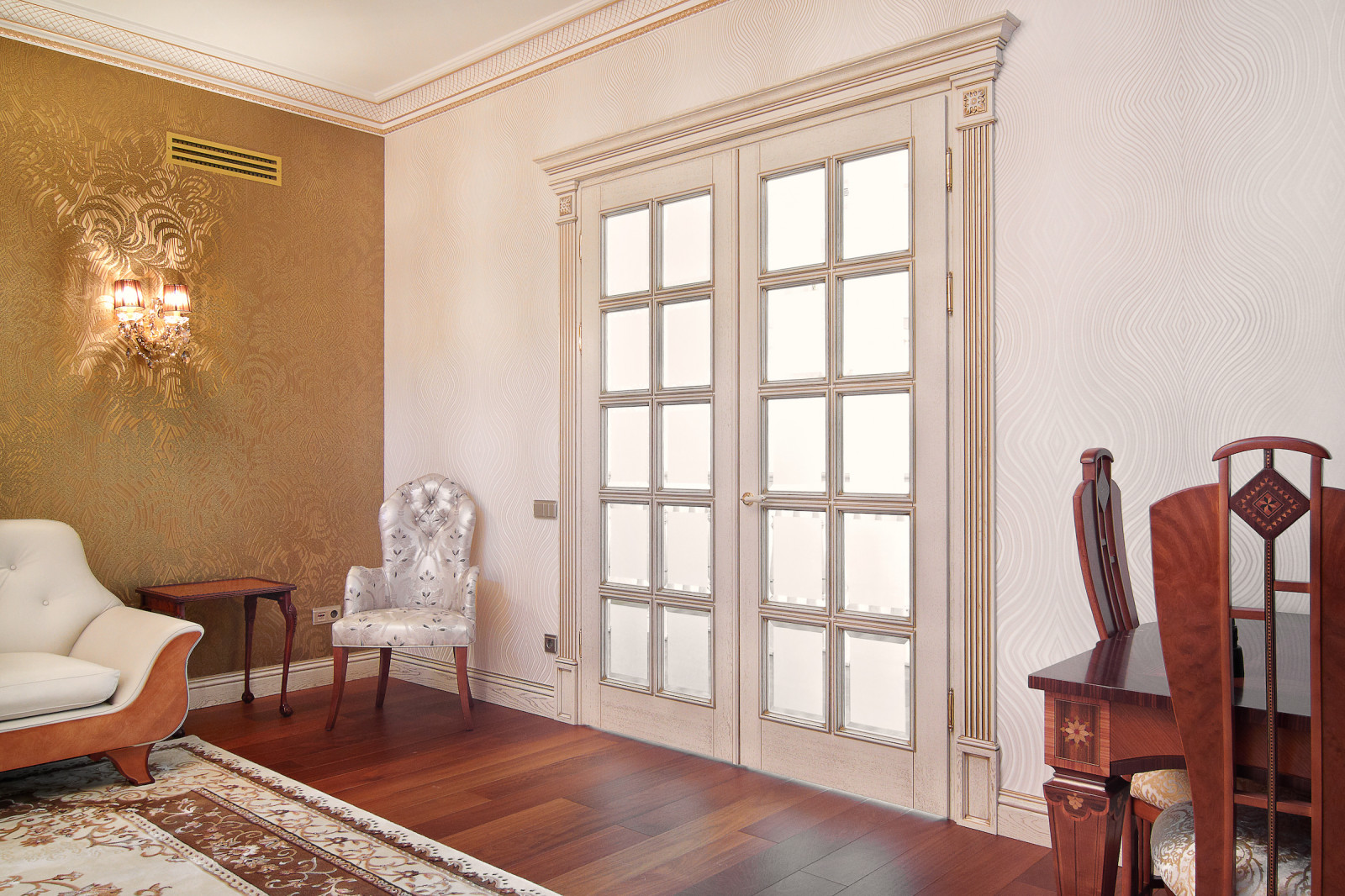 Элитные столярные изделия из дуба для дома в классическом стиле