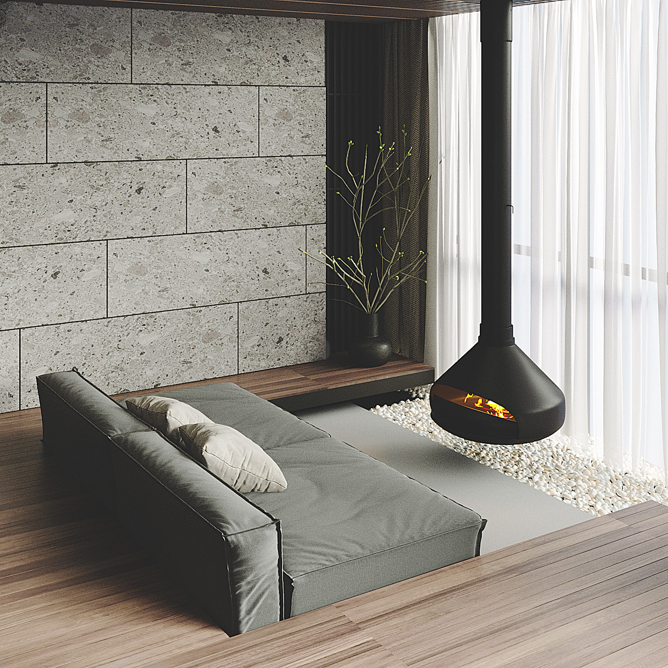 Кухня гостиная в ЖК Малахит г.Краснодар