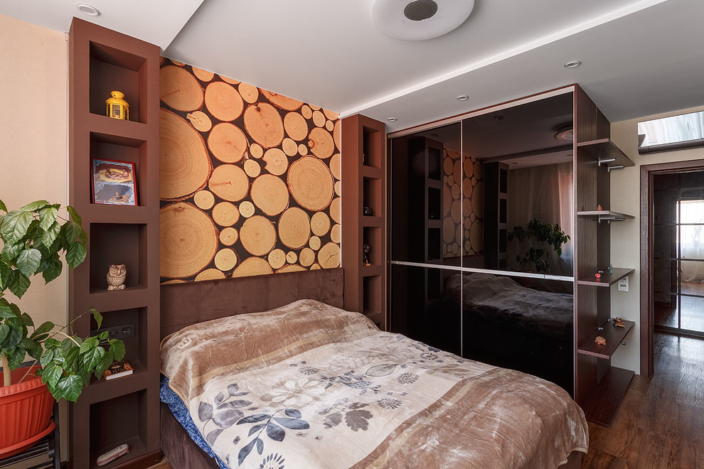 Дизайн трех-комнатной квартиры с элементами лофт и восточной культуры.