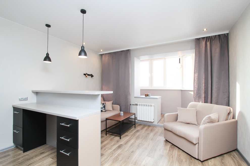 Обложка проекта: Квартира-студия с элементами лофта 26,5 кв.м.