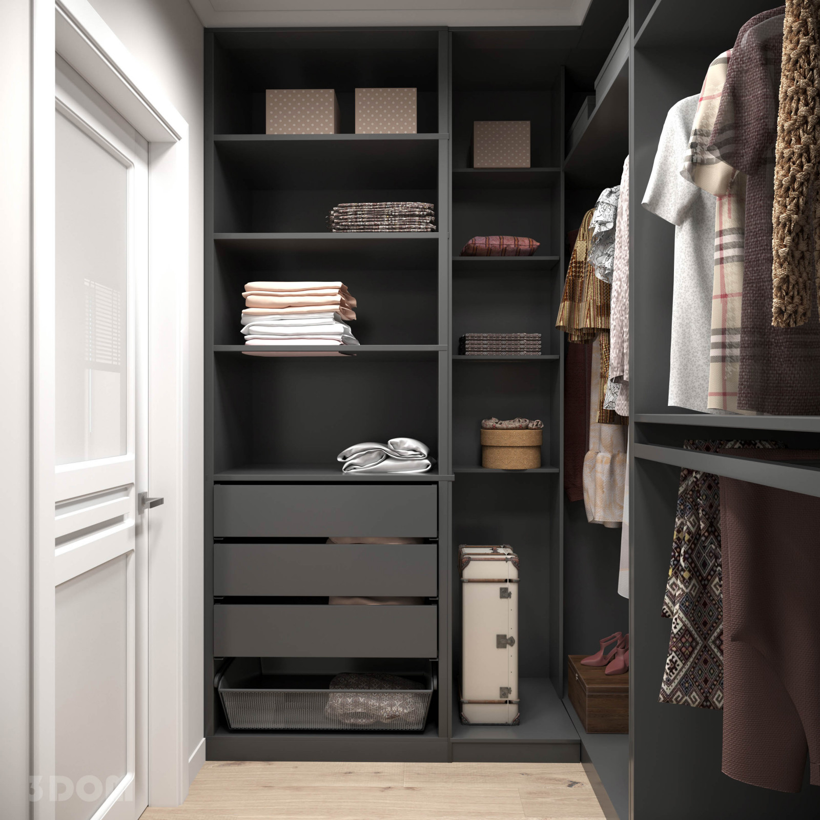 Обложка проекта: КВАРТИРА АКСАЙ 38кв.м | 3DOM