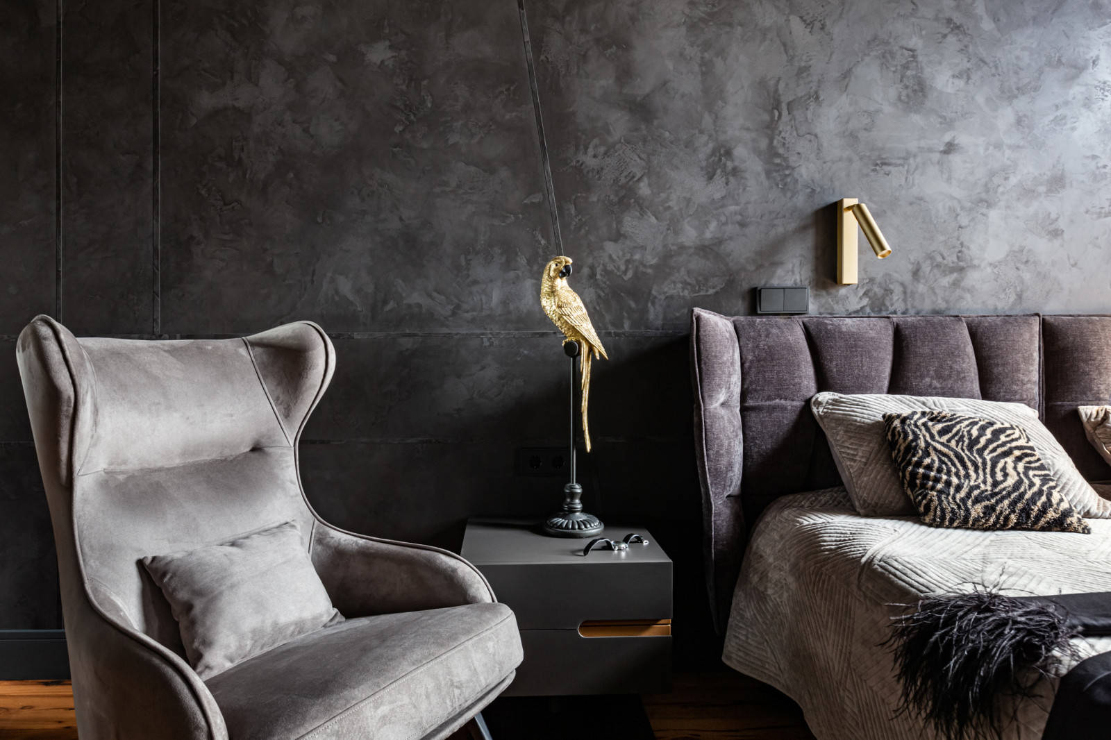 Черный интерьер 66м.кв.