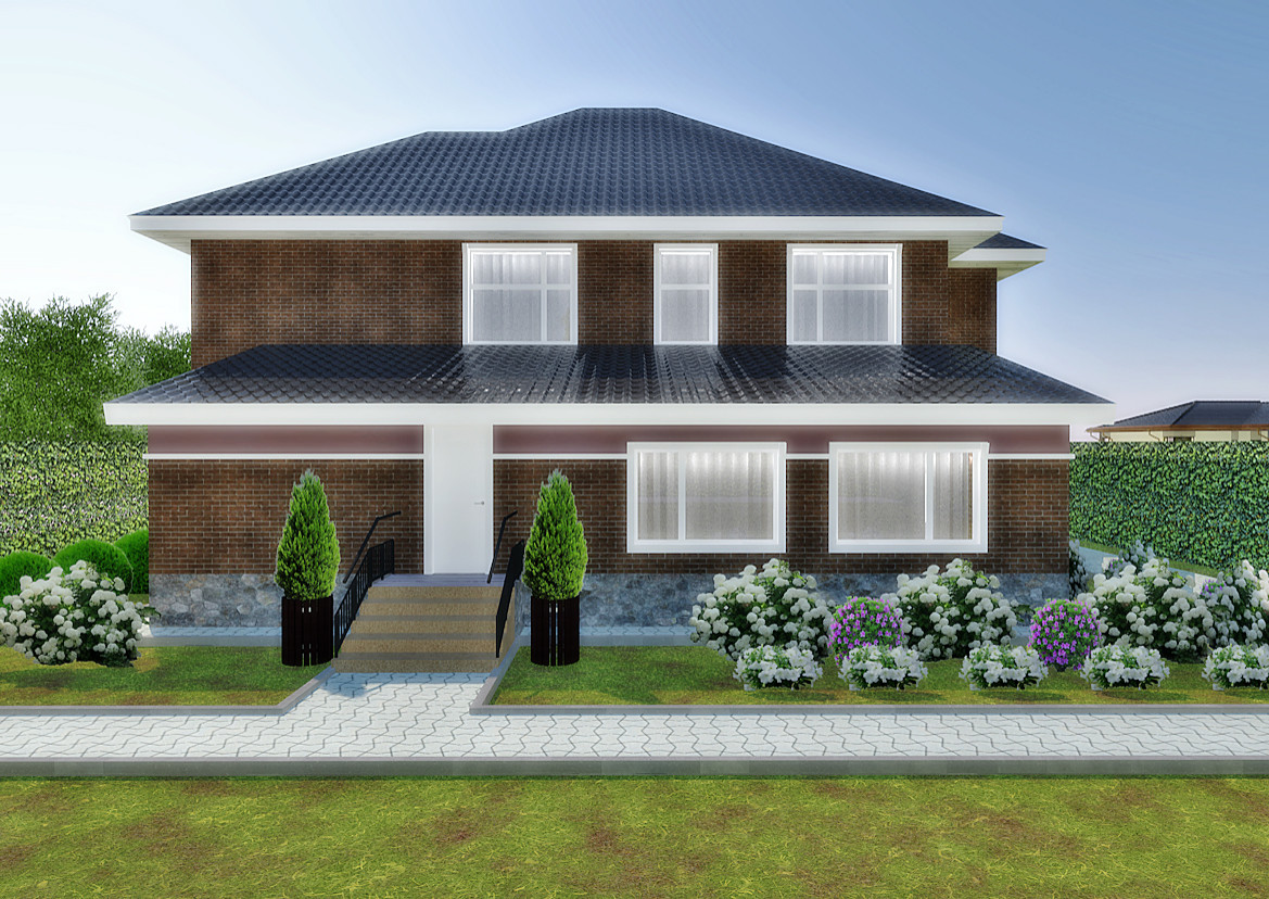 Классический особняк с сауной и бассейном