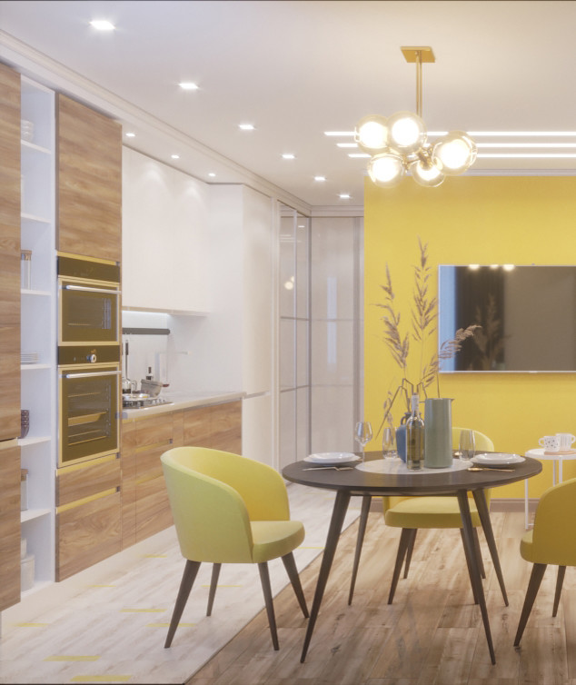 Квартира молодой семьи в современном стиле