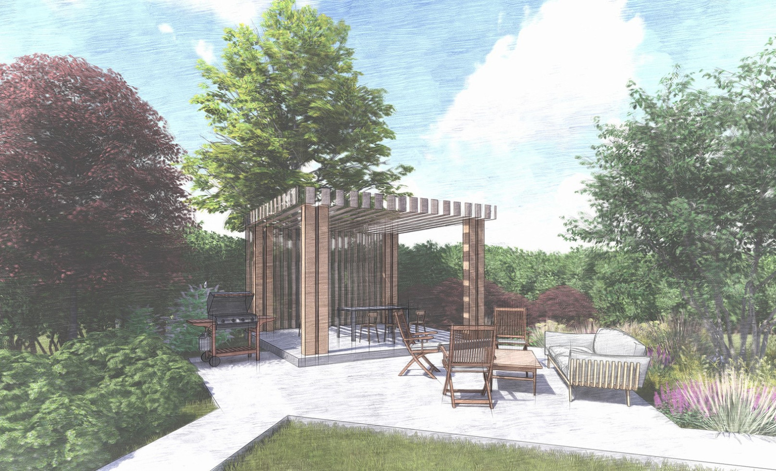 В пурпурной гамме. Ренессанс Парк. 2019 г.