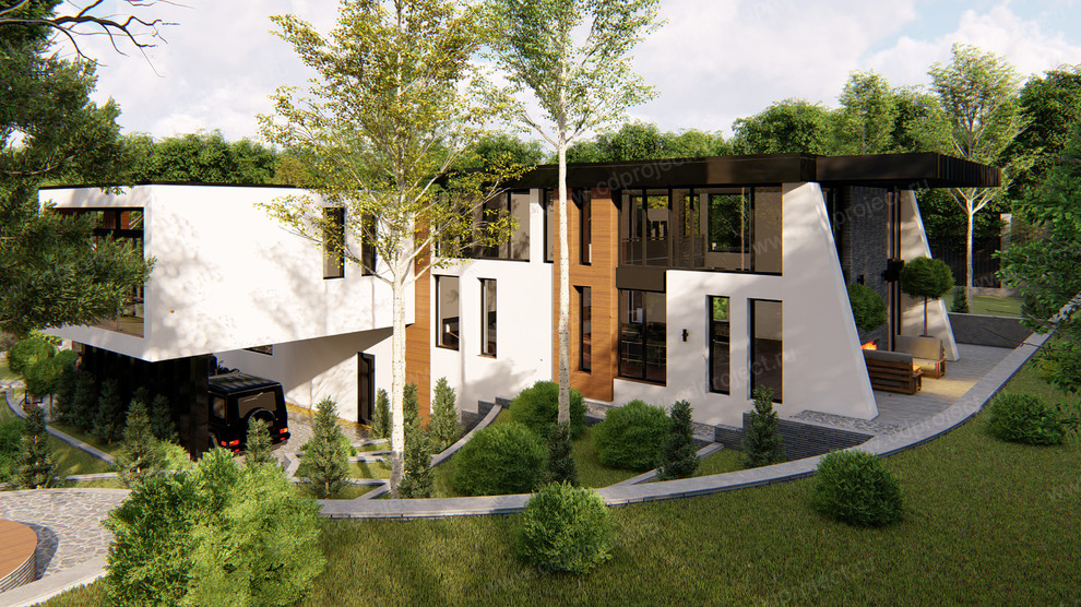 Проект дома в стиле Хай-тек