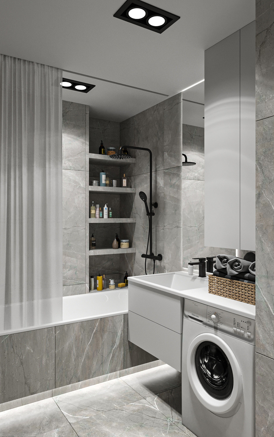 Минималистичная квартира с перетекающими гармоничными пространствами.