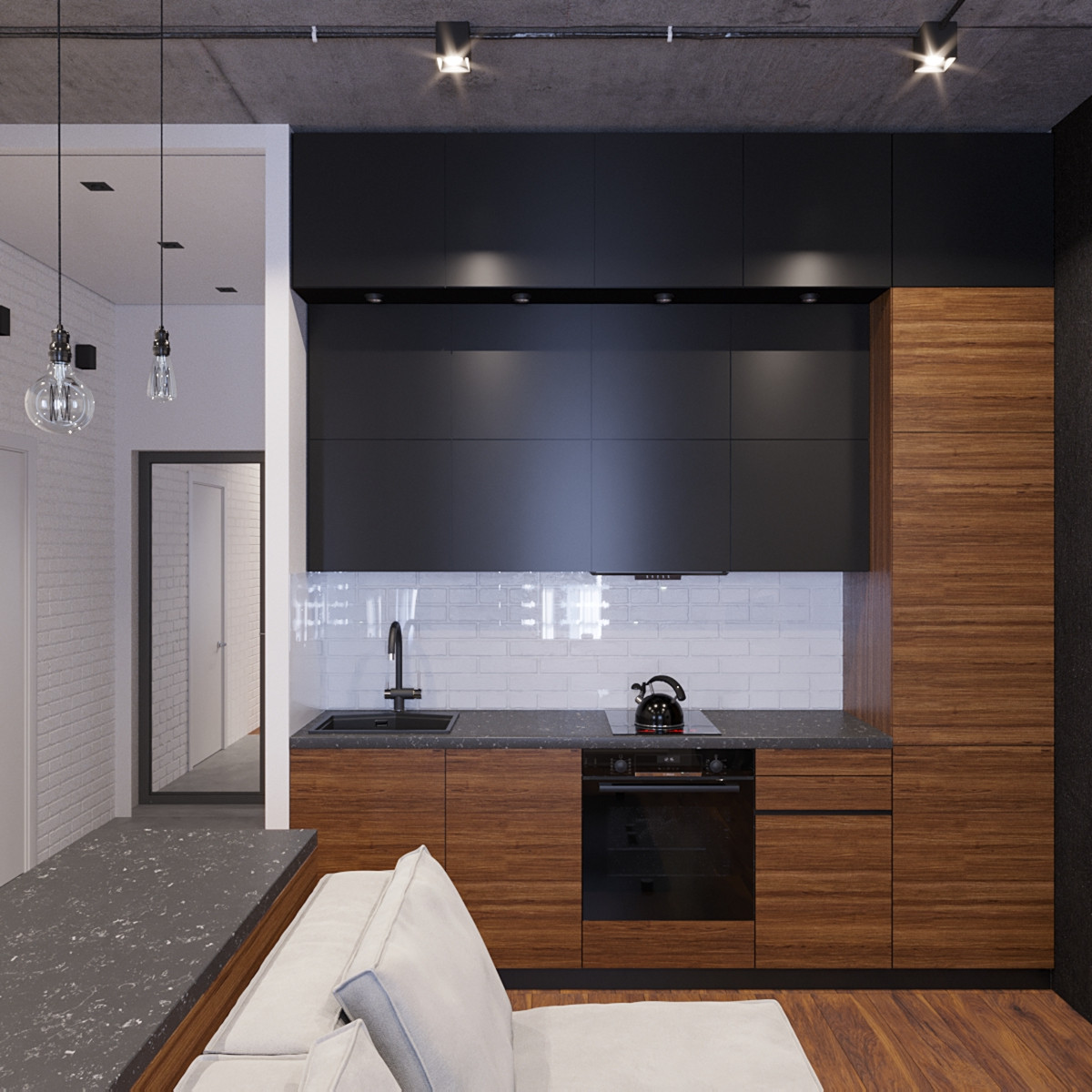 45 кв.м, просторно и экономно